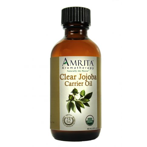 jojoba oil in a dark bottle