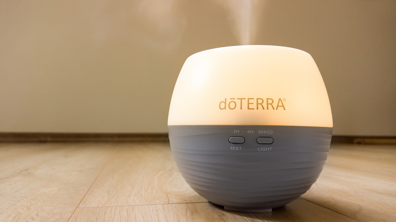 essential oil diffuser with button